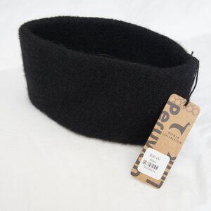 Peruvian Link Black Stretchy Alpaca Winter Ski Ear Muff Headband